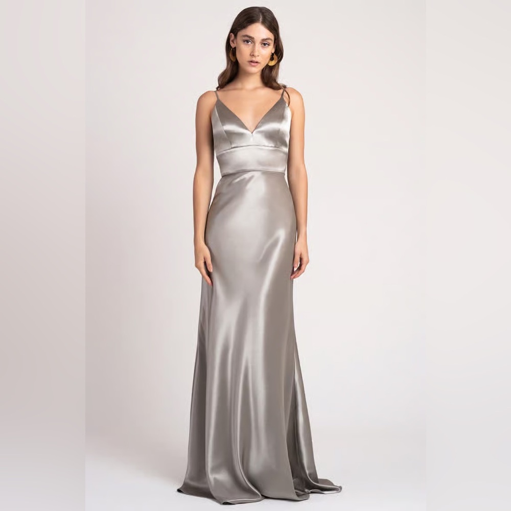 Jenny Yoo Cream Brenna Dress